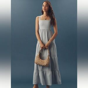 PAIGE Ginseng Sleeveless Tiered Maxi Dress